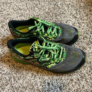 Asics Gel-Noosa Tri 10 Gray Green Triathlon Running Shoes #T530N  Mens Sz 9